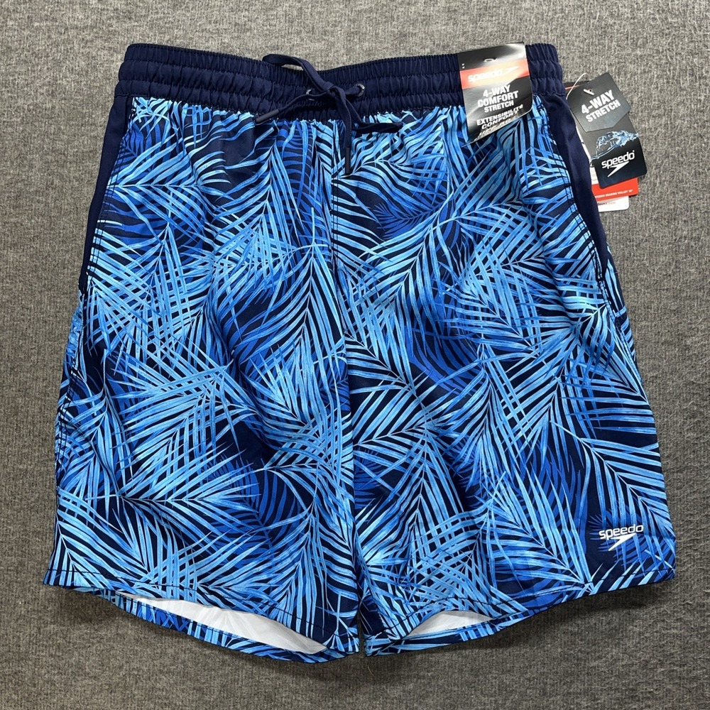 NWT Speedo Turkish Sea UPF 50+ Protection Shorts/Swim Trunks Men's Size M Lined